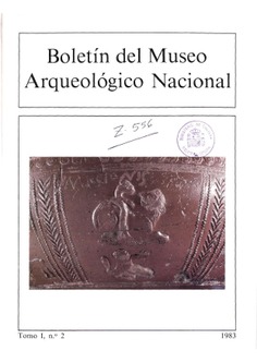 Boletín del Museo Arqueológico Nacional, tomo I, nº 2, 1983