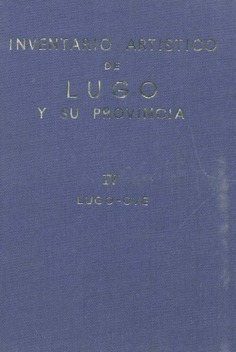 Inventario artístico de Lugo y su provincia. Tomo V