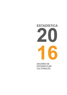 Anuario de estadísticas culturales 2016