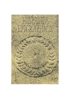 Hispania epigraphica 1
