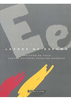 Letras de españa exposición 1978-1993, Santiago de Chile