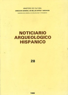 Noticiario arqueológico hispánico. Arqueología-tomo 28