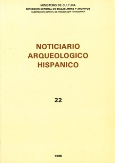 Noticiario arqueológico hispánico. Arqueología-tomo 22