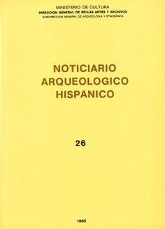 Noticiario arqueológico hispánico. Arqueología-tomo 26