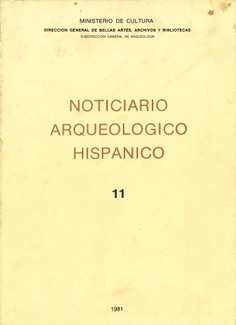 Noticiario arqueológico hispánico. Arqueología-tomo 11