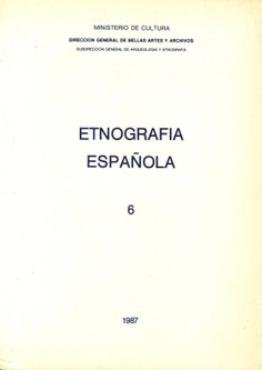 Etnografía española 6, 1987