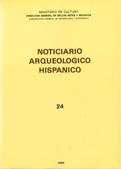 Noticiario arqueológico hispánico. Arqueología-tomo 24