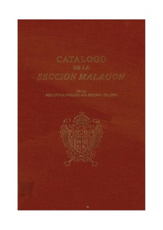 Catálogo sección Malagón, tomos I-II-III